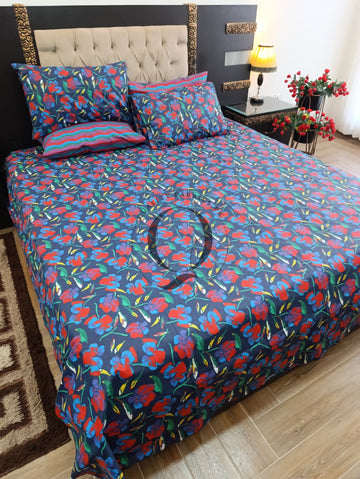 PC-1308: 4 Pillows Cotton Bed Sheet