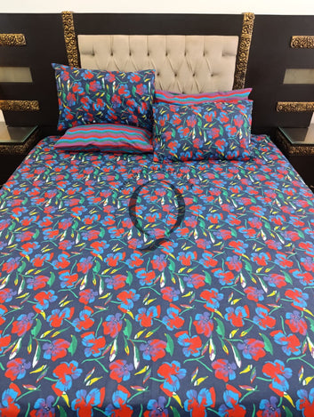 PC-1308: 4 Pillows Cotton Bed Sheet