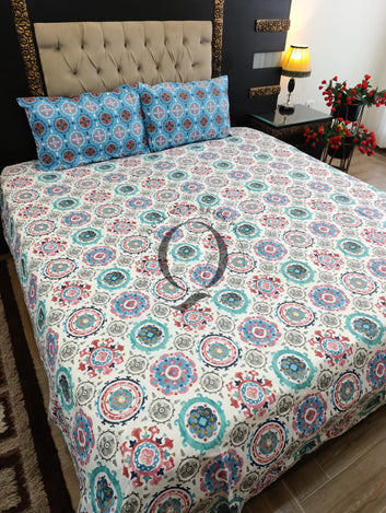 PC-1310: 4 Pillows Cotton Bed Sheet
