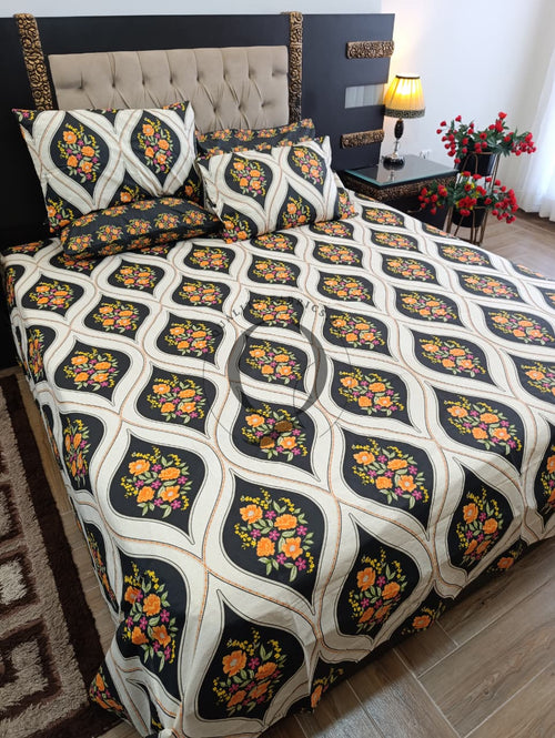 PC-1313: 4 Pillows Cotton Bed Sheet