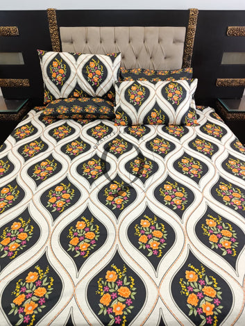 PC-1313: 4 Pillows Cotton Bed Sheet