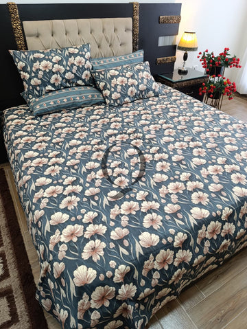 PC-1328: 4 Pillows Cotton Bed Sheet