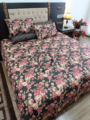 PC-1329: 4 Pillows Cotton Bed Sheet