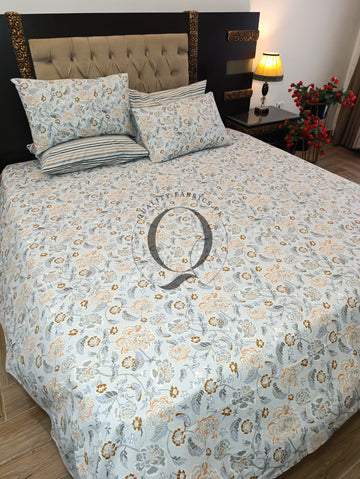 PC-1333: 4 Pillows Cotton Bed Sheet