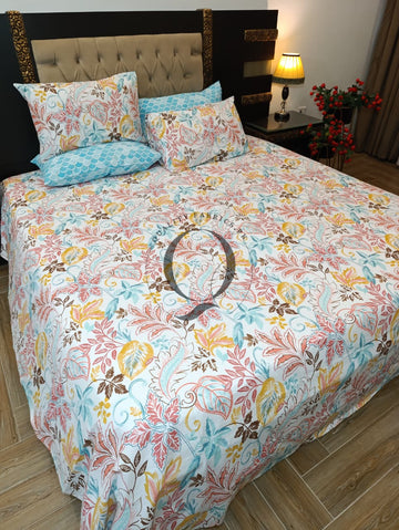 PC-1334: 4 Pillows Cotton Bed Sheet