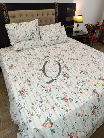 PC-1335: 4 Pillows Cotton Bed Sheet