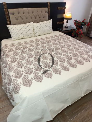 PC-1337: 4 Pillows Cotton Bed Sheet