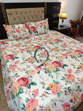 PC-1339: 4 Pillows Cotton Bed Sheet