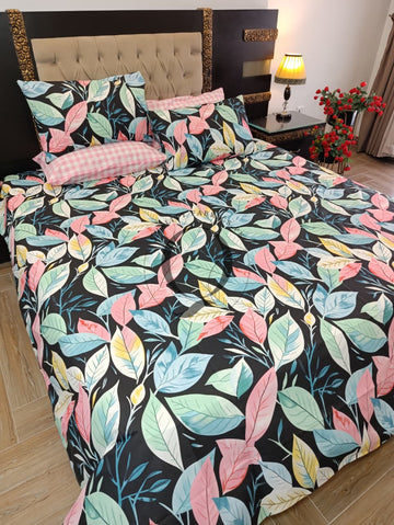 PC-1340: 4 Pillows Cotton Bed Sheet