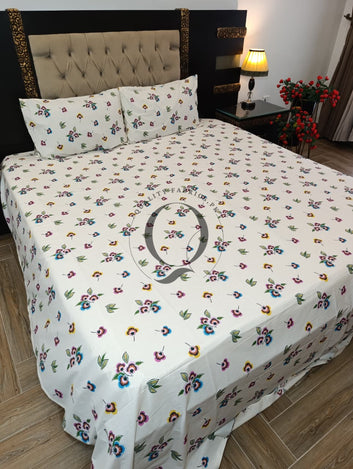 PC-1343: 4 Pillows Cotton Bed Sheet