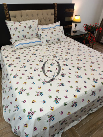 PC-1343: 4 Pillows Cotton Bed Sheet