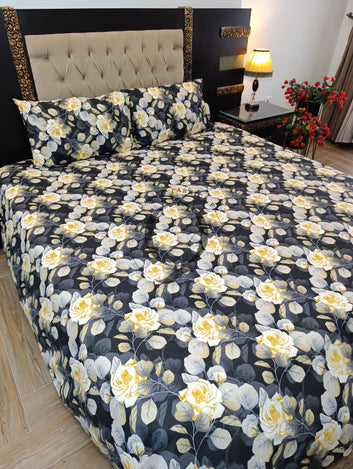 PC-1344: 4 Pillows Cotton Bed Sheet