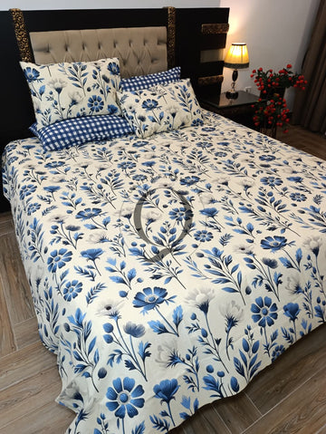 PC-1347: 4 Pillows Cotton Bed Sheet