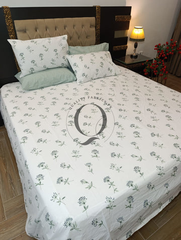 PC-1349: 4 Pillows Cotton Bed Sheet