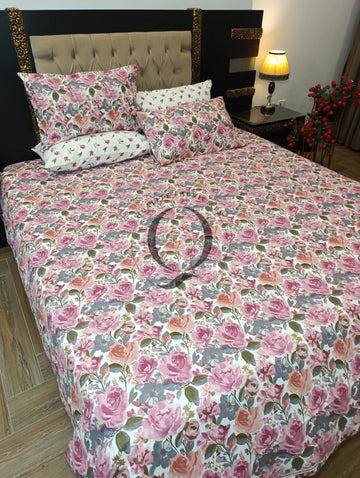 PC-1351: 4 Pillows Cotton Bed Sheet