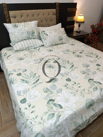 PC-1354: 4 Pillows Cotton Bed Sheet