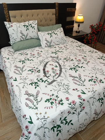 PC-1356: 4 Pillows Cotton Bed Sheet