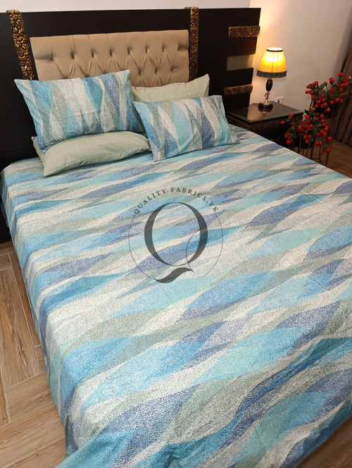 PC-1358: 4 Pillows Cotton Bed Sheet