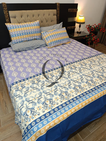 PC-1368: 4 Pillows Cotton Bed Sheet