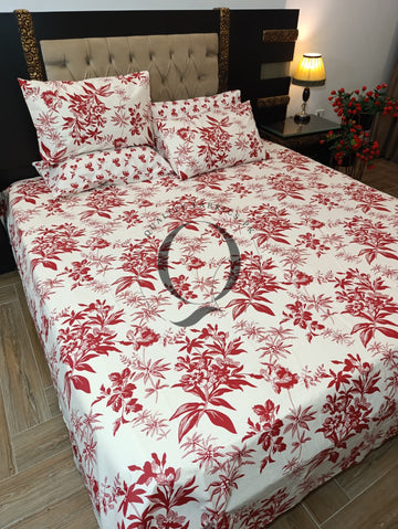 PC-1369: 4 Pillows Cotton Bed Sheet