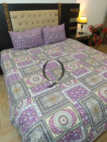 PC-1374: 4 Pillows Cotton Bed Sheet