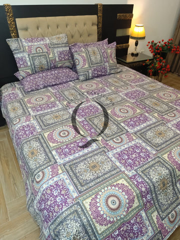 PC-1374: 4 Pillows Cotton Bed Sheet