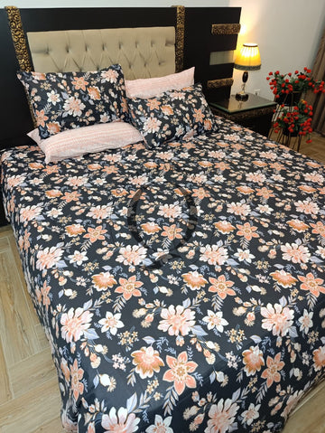 PC-1378: 4 Pillows Cotton Bed Sheet
