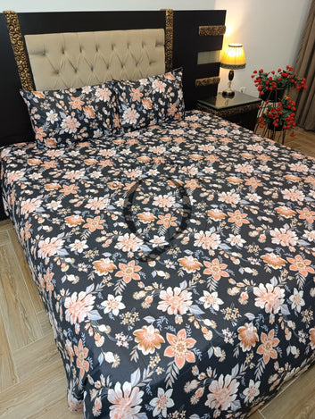 PC-1378: 4 Pillows Cotton Bed Sheet