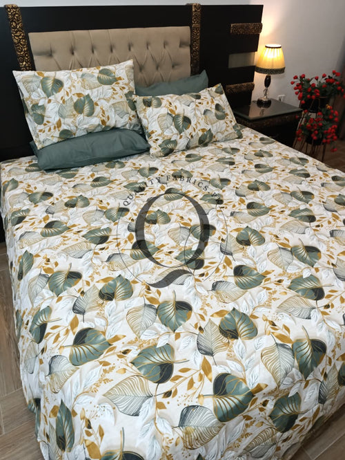 PC-1382: 4 Pillows Cotton Bed Sheet