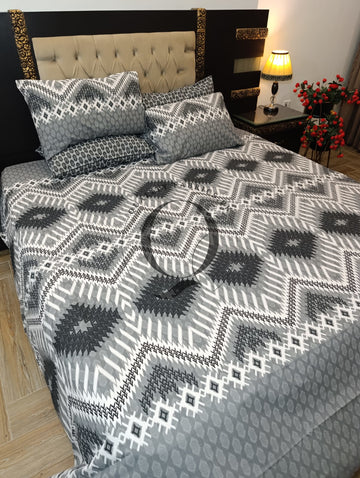 PC-1383: 4 Pillows Cotton Bed Sheet