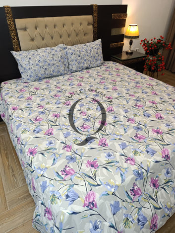 PC-1384: 4 Pillows Cotton Bed Sheet