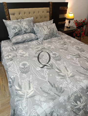 PC-1388: 4 Pillows Cotton Bed Sheet
