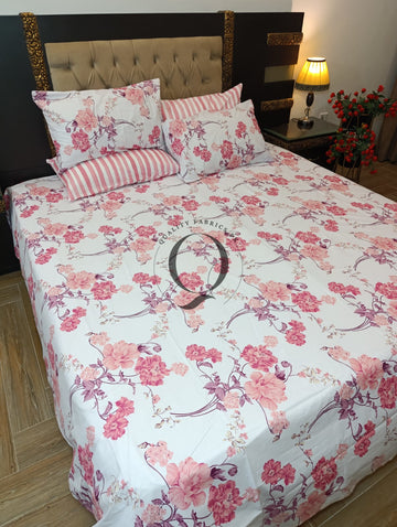 PC-1395: 4 Pillows Cotton Bed Sheet