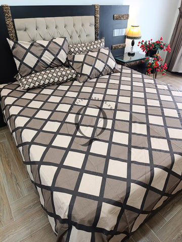 PC-1400: 4 Pillows Cotton Bed Sheet
