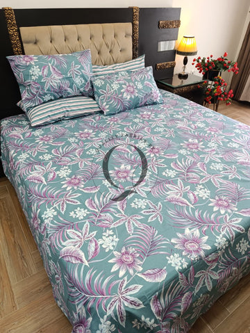 PC-1401: 4 Pillows Cotton Bed Sheet