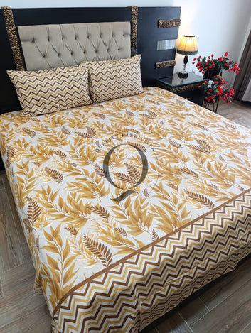 PC-1402: 4 Pillows Cotton Bed Sheet