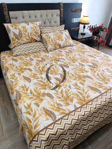 PC-1402: 4 Pillows Cotton Bed Sheet
