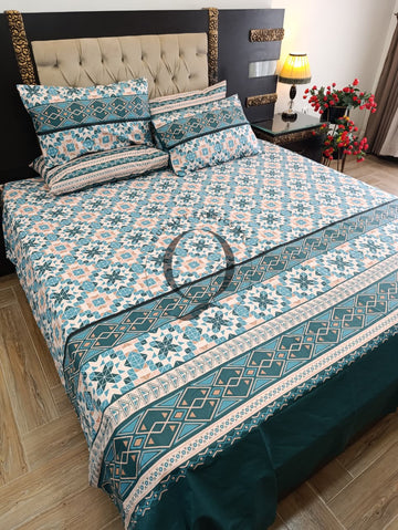 PC-1403: 4 Pillows Cotton Bed Sheet