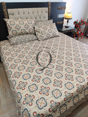 PC-1408: 4 Pillows Cotton Bed Sheet