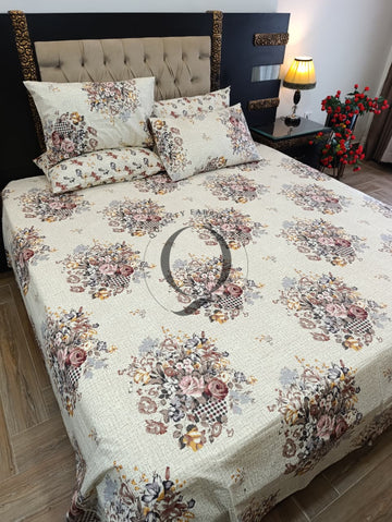 PC-1409: 4 Pillows Cotton Bed Sheet