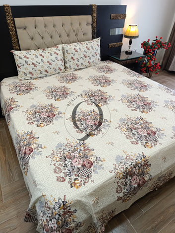 PC-1409: 4 Pillows Cotton Bed Sheet