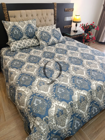 PC-1413: 4 Pillows Cotton Bed Sheet