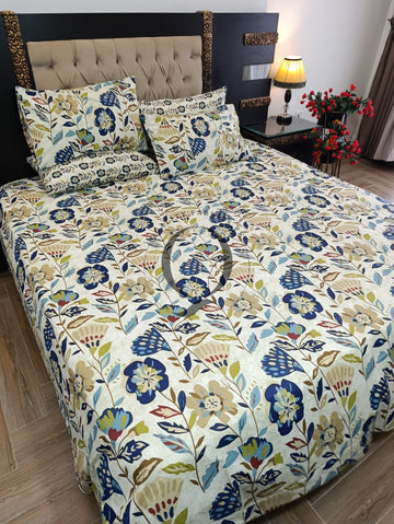 PC-1414: 4 Pillows Cotton Bed Sheet