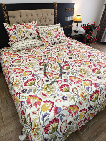 PC-1416: 4 Pillows Cotton Bed Sheet