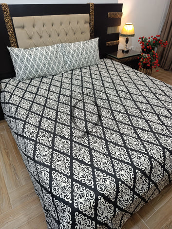 PC-1417: 4 Pillows Cotton Bed Sheet