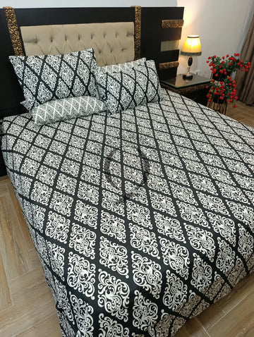 PC-1417: 4 Pillows Cotton Bed Sheet