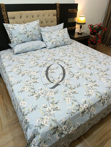 PC-1418: 4 Pillows Cotton Bed Sheet