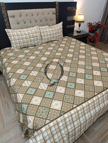 PC-1421: 4 Pillows Cotton Bed Sheet