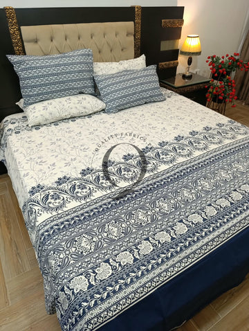PC-1422: 4 Pillows Cotton Bed Sheet