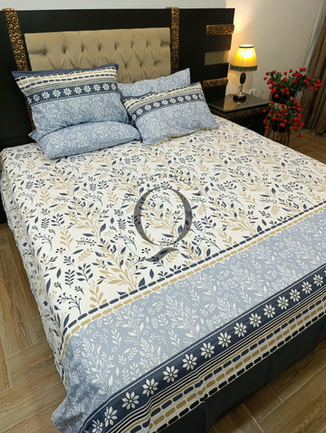 PC-1424: 4 Pillows Cotton Bed Sheet